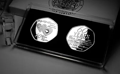 £14.99 • Buy 2 X On Your 60th DIAMOND WEDDING ANNIVERSARY Silver Commemoratives. Case/Box/Gem