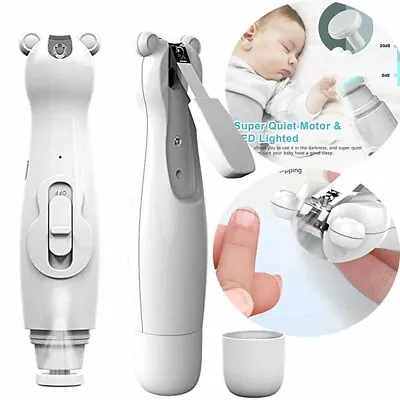 £12.99 • Buy Electric Baby Nail File Kit Clippers Trimmer Toddler Toes Trim Nails Polish Care
