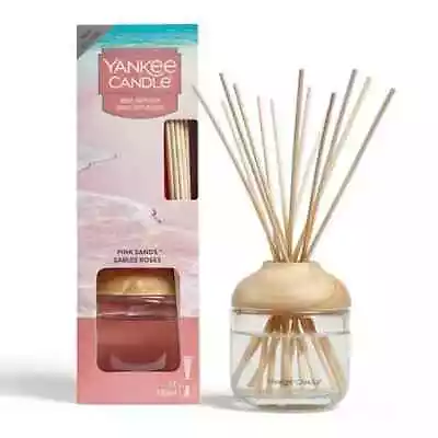 Yankee Candle Reed Diffuser Pink Sands 120ml Home Fragrance Long Lasting • £20.09