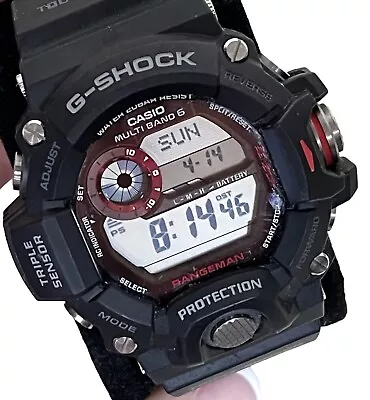 Casio G-Shock Master Of G Rangeman 3400 GW-9400 Black Red EXC CONDITION • $155