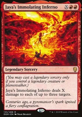 Magic The Gathering MTG Jaya's Immolating Inferno (133) Dominaria   LP • $1.45