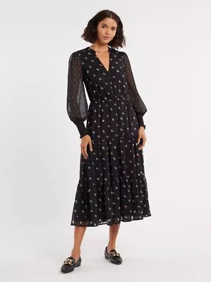 BNWT - Review Australia - Daisy Chain Dress -  Black/Multi - RRP$279.95 • $129.99