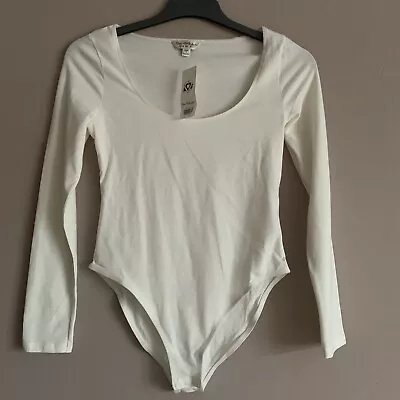 Miss Selfridge Long Sleeve Scoop Neck Bodysuit Size 12 BNWT • £10.95