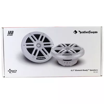 Rockford Fosgate M0-65 6-1/2  2-Way Marine Audio Coaxial Speakers - White NEW • $119.99