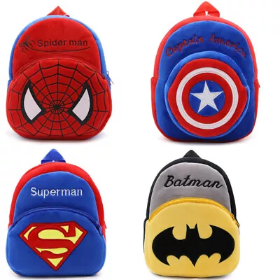 Kids Baby Boys Superheros Spiderman Backpack Kindergarten School Rucksack Bag UK • £11.39