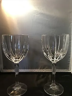 Marquis By Waterford Wine Goblets Omega 8 5/8” Tall (pair) • $34