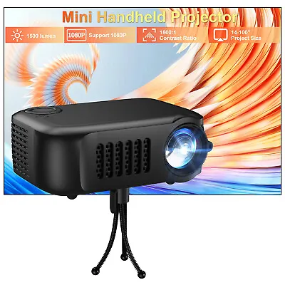 Portable Projector FHD 1080P USB HDMI Mini Beamer Home Theater Multimedia Cinema • $35.99