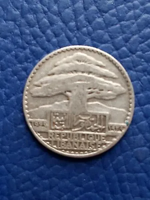 $14.75 • Buy Lebanon Liban 10 Piastres 1929 Silver Coin Km# 6 Authentic We Combine Shipping 