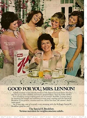 1977 Kellogg's Special K Cereal Vintage Magazine Ad  Lennon Sisters    • $13.66