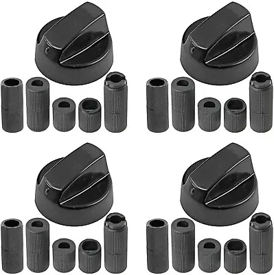 4 X KENWOOD Oven Cooker Black Hob Flame Burner Hotplate Control Switch Knobs • £8.95