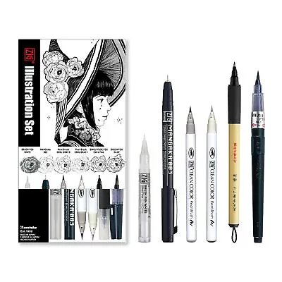 Kuretake Zig Inktober Special Set Illustration Set For Manga Drawing Letter... • $37.92