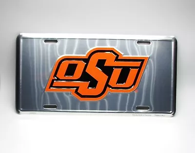 Ncaa Osu Oklahoma State Cowboys 3d Embossed Metal Car Novelty License Plate Tag • $12.98