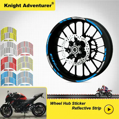 Motorcycle Rim Sticker Reflective Stripe Wheel Decals For Suzuki B-king • $13.99