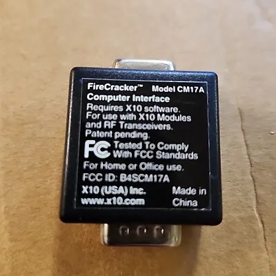 X-10 FireCracker Computer Interface CM17A BRAND NEW X10 • $14.99