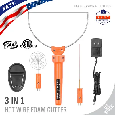 $19.99 • Buy Hot Knife Foam Cutter Hot Wire Styrofoam Engraving Tip 3 In 1 Tools Kit Power