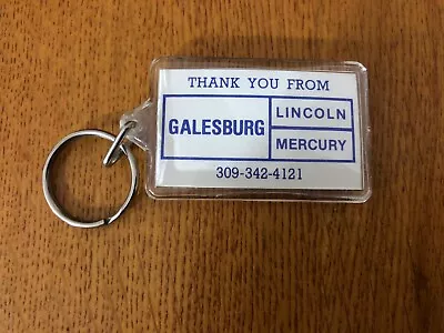 Vtg Galesburg Lincoln Mercury Advertising Keychain  • $7.99