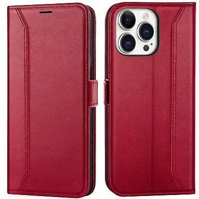 Flip Case For IPHONE 13 Pro Max Rfid Protective Wallet Cover Book • £13.75