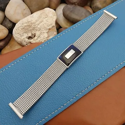 19mm 18mm 16mm Evinger Stainless Stretch Mesh Murano Glass Vintage Watch Band  • $39