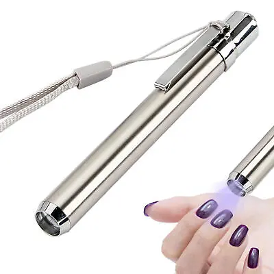 Nail Dryer Mini LED Flashlight UV Lamp Portable For Nail Gel Fast DryNail Salon • $8.30