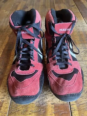 Vintage Rare MatMan Wrestling Shoes Red Size 10.5 EX+ Condition • $75