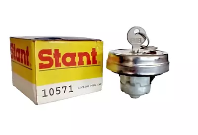 Locking Fuel Tank Cap Gas Cap With Keys Vintage Chrome STANT 10571 • $57.99