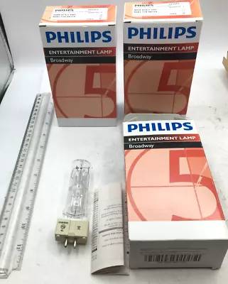 Philips Lot Of 3 Broadway Metal Halide Lamp MSR 575/2 10H GX95 928171605115 • $265