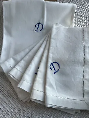 Monogrammed D Napkins • $7