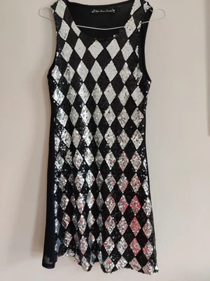 £0.99 • Buy Black & Silver Sequinned Dress