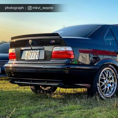 Painted LRS Fit For BMW E36 3-Series 4DR Sedan Rear Trunk Lip Spoiler Wing • $151.99