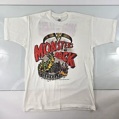 Vintage Van Halen Monsters Of Rock T-Shirt XL 1988 Tour Alpine Valley Metal RARE • $199.95
