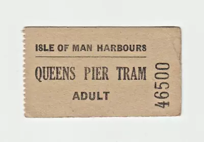 Tram/Railway Ticket Queens Pier Ramsey Isle Of Man • £3.50