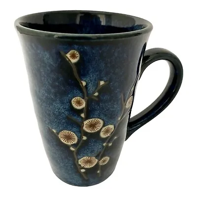World Market Cherry Blossom Coffe Tea Mug 10oz Replacement Blue Porcelain Japan • $8.40