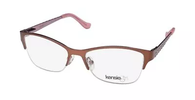 New Kensie Bliss Eyeglass Frame Br Childrens-girls Metal & Plastic Half-rim • $29.95