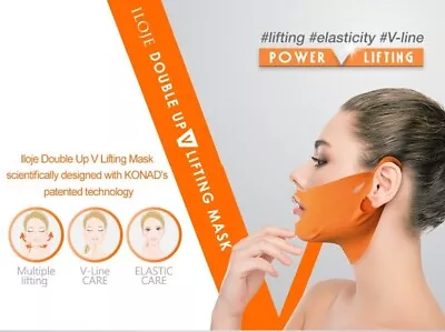 $11.99 • Buy KONAD V Line Shaping Face Lifting Mask Double UP Chin Reducer Lifting 3pc