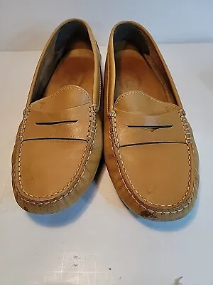 Tod's Tan Driver Moccasins Penny Loafer Women's  Size 6 Shoe • $35