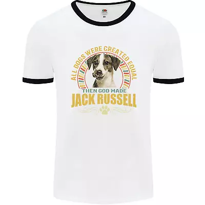 £9.99 • Buy A Jack Russell Dog Mens Ringer T-Shirt