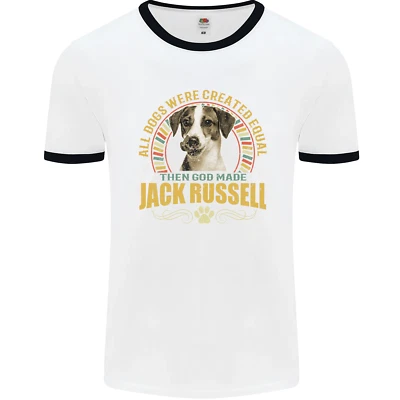 £9.99 • Buy A Jack Russell Dog Mens Ringer T-Shirt