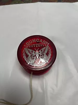 Duncan Butterfly Yo-yo From The Mid 1990’s Works Great Red Color Silver Script • $7