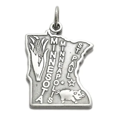 925 Sterling Silver Minnesota State Charm • $21.27