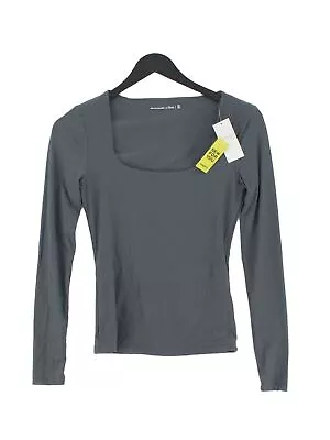 Abercrombie & Fitch Women's Top XS Grey Elastane With Nylon Other Basic • £22