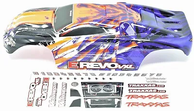 Fits Traxxas 1/16 E-revo 71076-3 - BODY PURPLE Orange Shell Factory Painted • $26.37