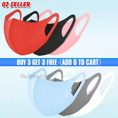 Multiple Colors Unisex Washable Face Mouth Mask Cover Masks Reusable SYD Stock • $1.45