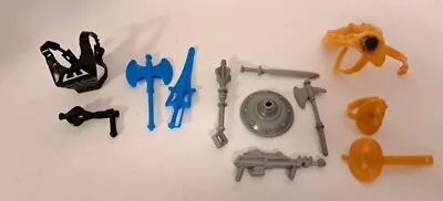 MOTU Vintage Masters Of The Universe Weapons Pack Lot Blue Sword Axe Armor  • $24.99