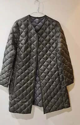 Uniqlo Ultra Light Duck Down Quilted Coat Jacket Olive Green XL New W/o Tags • $110