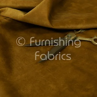 £0.99 • Buy  Furnishing Fabrics Plain Smooth Gold Colour Material Sofa Curtains Upholstery