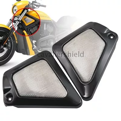 $48.60 • Buy Pair Motorcycle Black Airbox Frame Neck Side Intake Cover For Harley V-Rod VRSCX