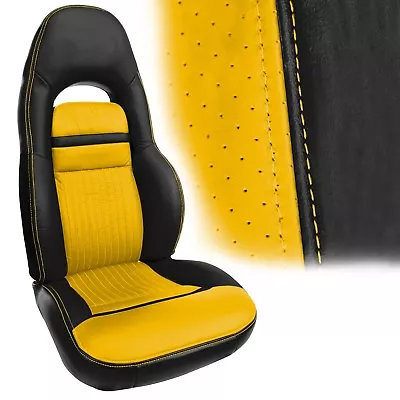 2000-2004 Corvette C5 Sport Seat Cover Set BLACK And YELLOW Vinyl • $559.95