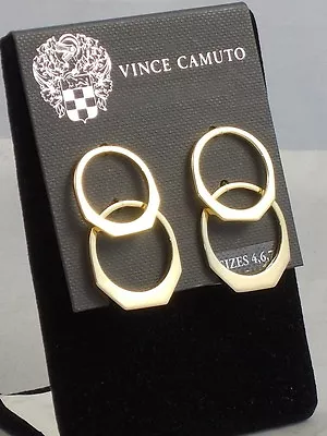 Vince Camuto Goldtone SUPER FINE Faceted Band Ring Set 4 6 7 8 $48 • $16