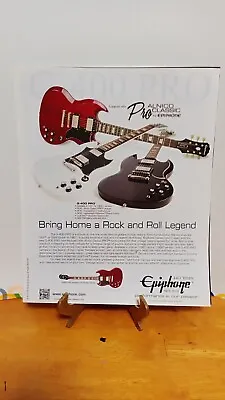 Epiphone G-400 Pro Alnico Sg Guitars Print Ad - 11 X 8.5   6 • $5.95