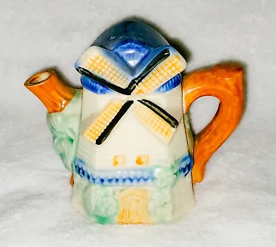 Porcelain 5.5  Miniature Teapot 2-Piece Windmill Made In Japan Vintage • $14.50
